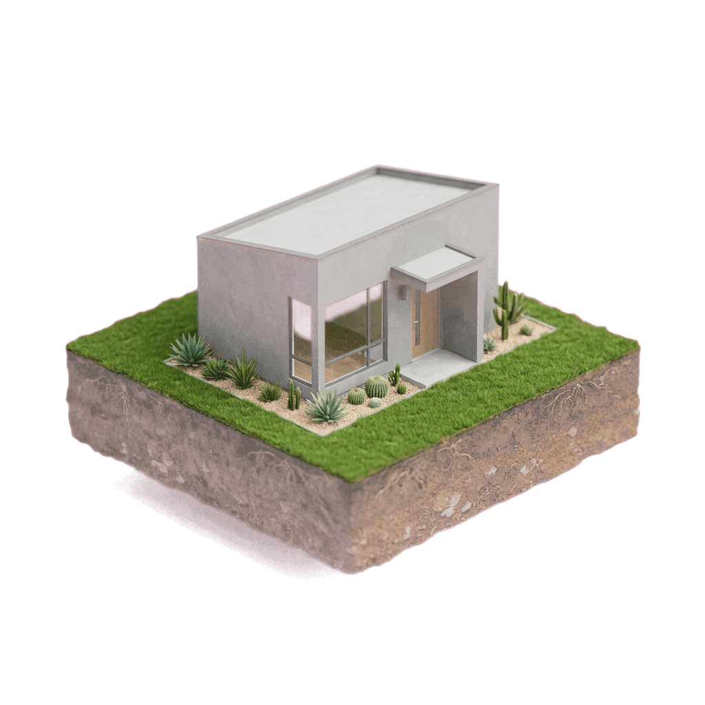 ADU architectural miniature